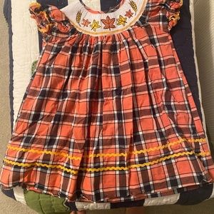 2 Lil Cactus smocked fall dresses